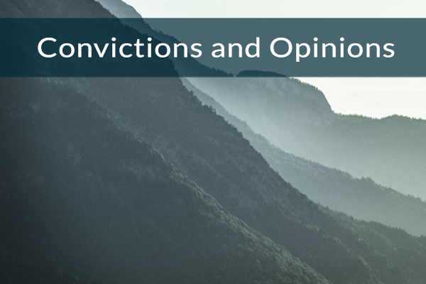 Convictions and Opinions